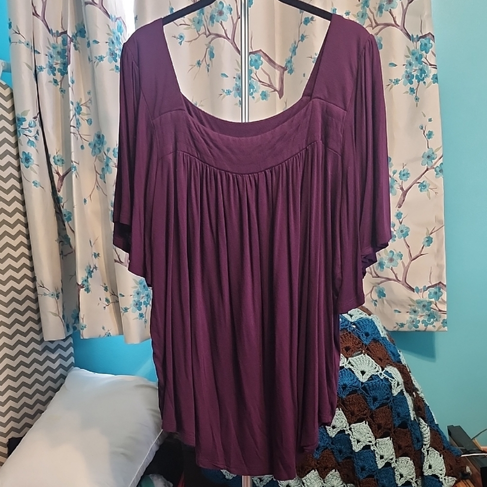 Lane Bryant Rich Purple Women's Blouse